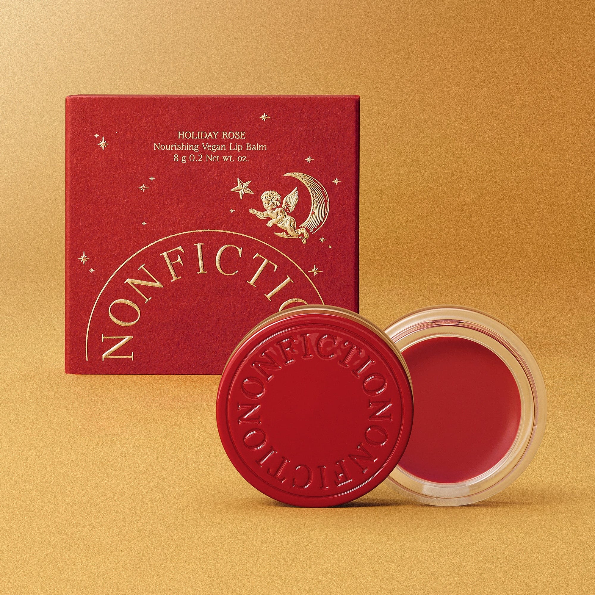 NONFICTION Lip Balm 8g / 0.2 wt. oz. (25 HOLIDAY) ROSE Nourishing Vegan Lip Balm